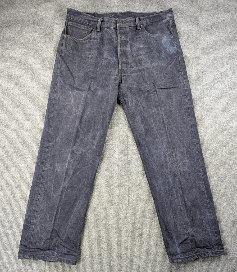 Levis 501 XX Jeans Mens 36x30 Indigo Blue Denim 34x27 Actual Classic Cotton Fade